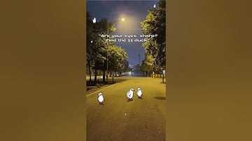 Only 1% Can See All 11 Ducks in This Viral Puzzle 🦆|| unlimited eye #eyetest #shorts  #dancingduck