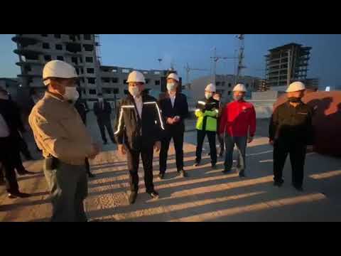 Во время вечернего объезда Алтай Кульгинов ознакомился с ходом строительных работ долгостроев