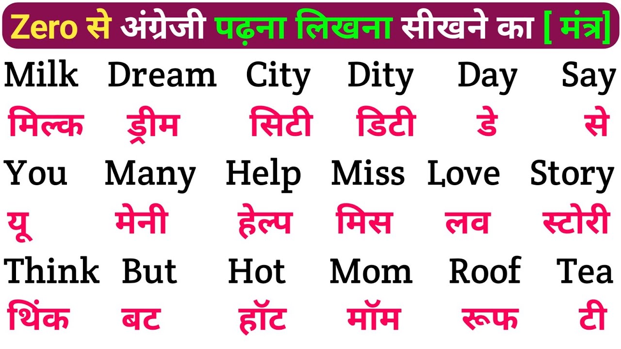 English padhna sikho | इंग्लिश में नाम लिखना पढ़ना कैसे सीखें | english practice kaise kre