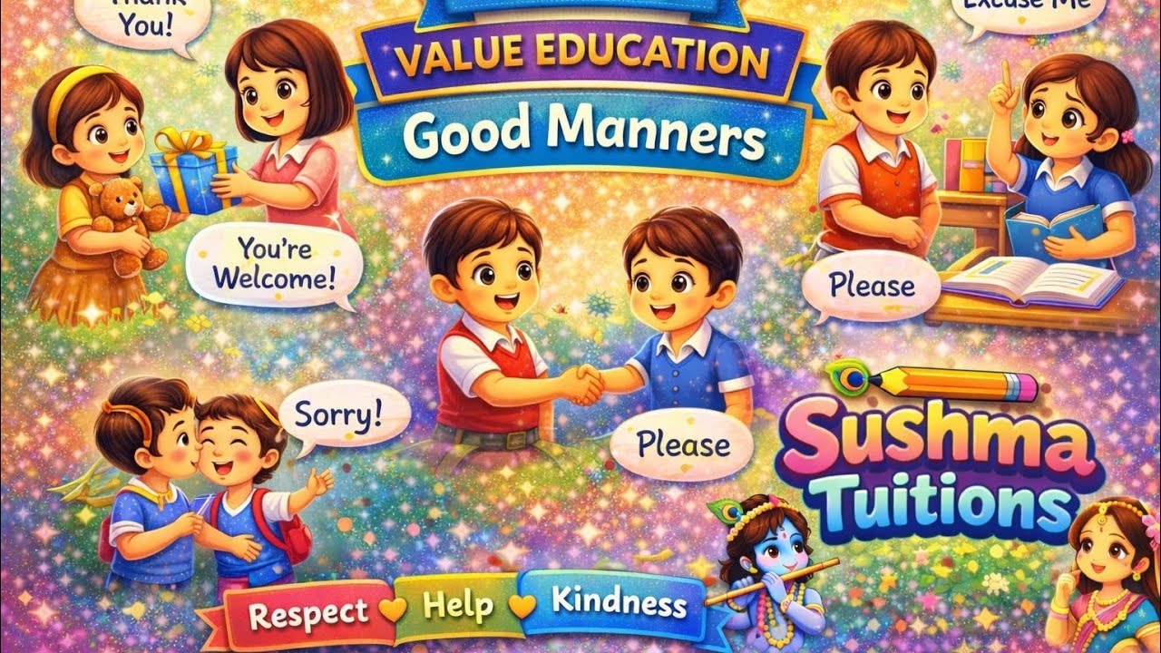 ✅🌟Good Manners for Kids!Learn Respect&Kindness🤔|Class1Value Education📚#kidslearning#trendingvideo 💫😊