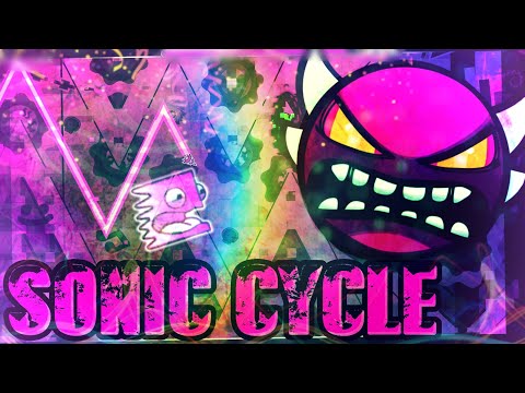 Geometry Dash, Sonic Cycle By Drewstershape 100% Verification Video (Insane Demon)