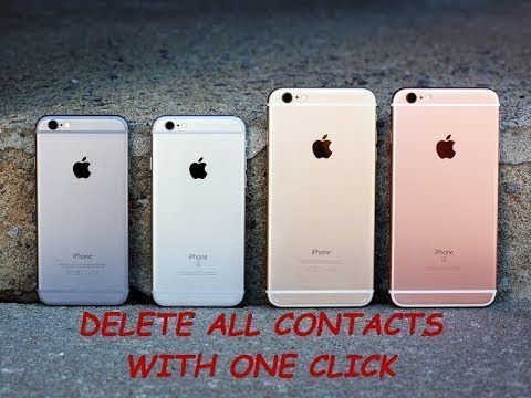 how to delete all contacts from iphone  without icloud just ONLY ONE click