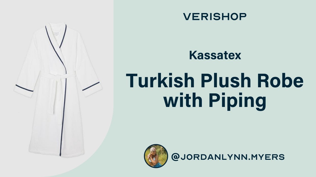 Kassatex Turkish Plush Robe with Piping  Review