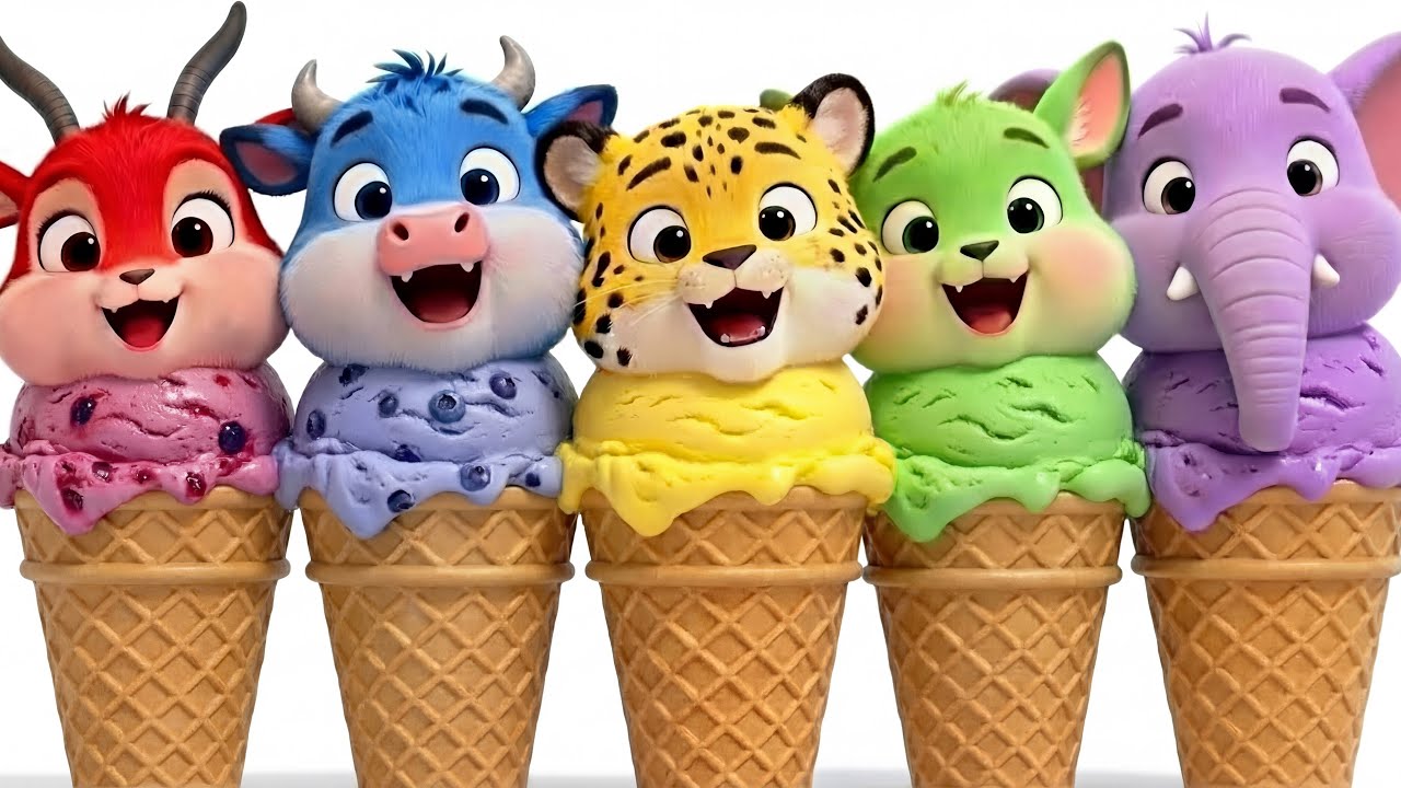 Вкусная еда и животные из ABC | Учим алфавит и цвета вместе с животными из сафари | Официальный м...