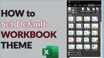 How to set Default Workbook Theme in Excel and how this could help you save time #excel #tutorial