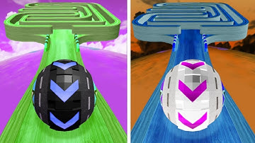 Rolling ball Sky Escape 🆚 Reverse  Ball Colour Run walkthrough , iOS Android New Update ( part : 437