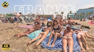 WOW, THIS IS AMAZING! Sexy Girls Beach Walk On The ANTIBES Beach In FRANCE