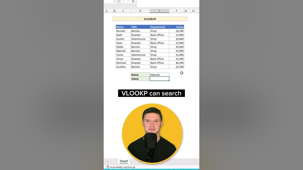 Excel VLOOKUP Explained In 60 Seconds YouTube