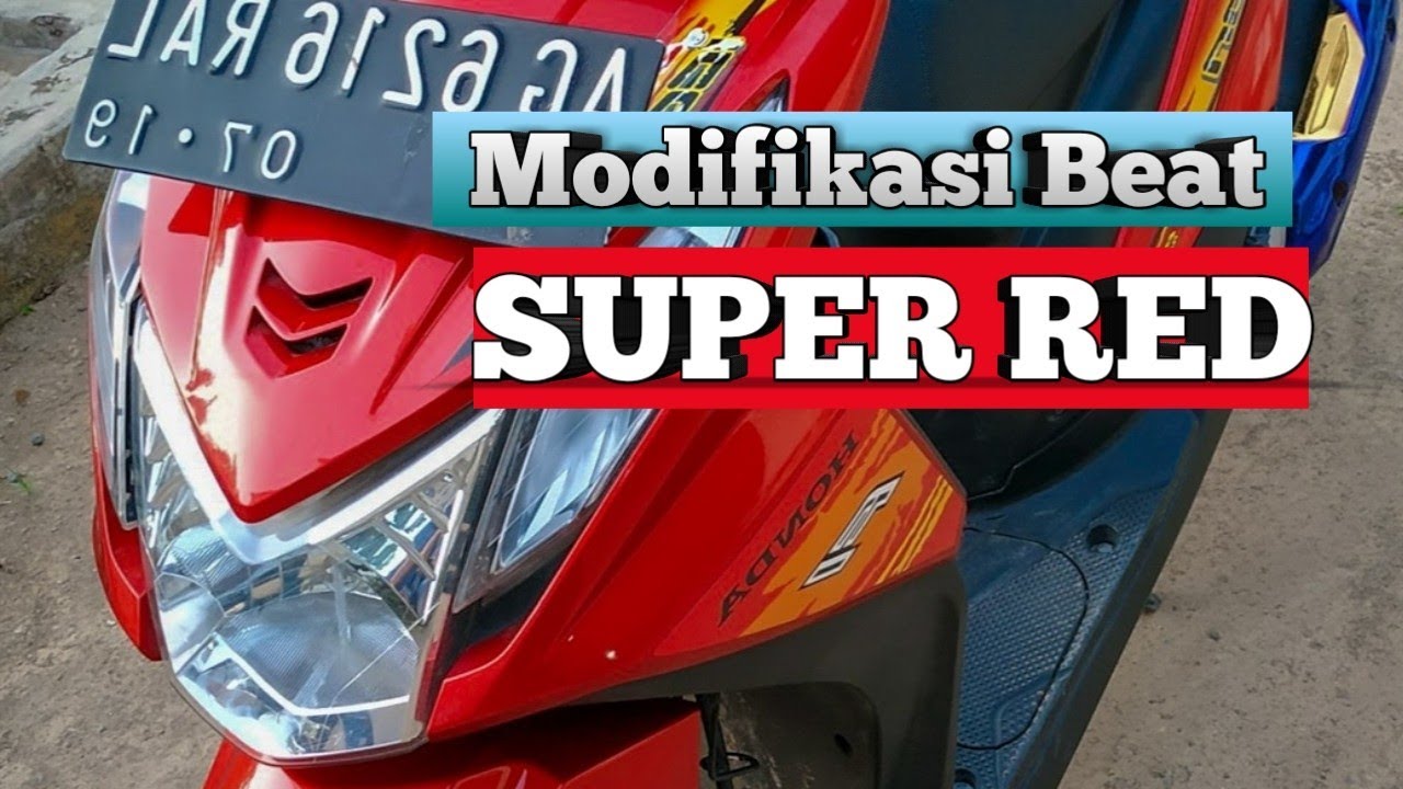 Modifikasi Honda Beat Esp Putih Merah By NDIENZ MOTOVLOG PROJECT