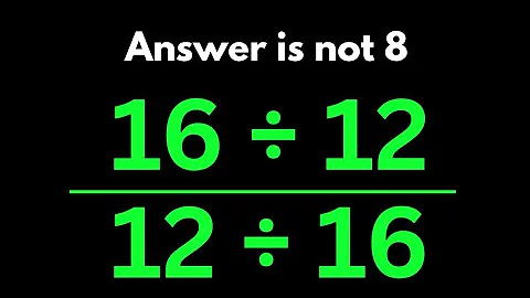 Most People Get This Simple Math Question Wrong! | Maybe 1 in 10 People Can Solve This Math Problem