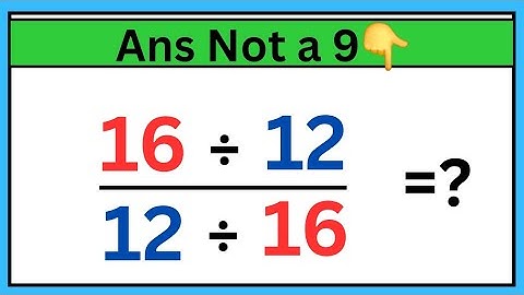 Most People Get This Simple Math Question Wrong! | Maybe 1 in 10 People Can Solve This Math Problem