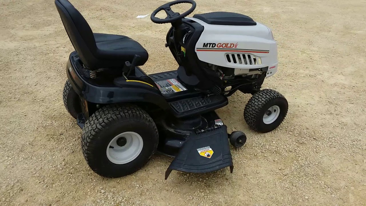 MTD Gold Riding Mower - YouTube