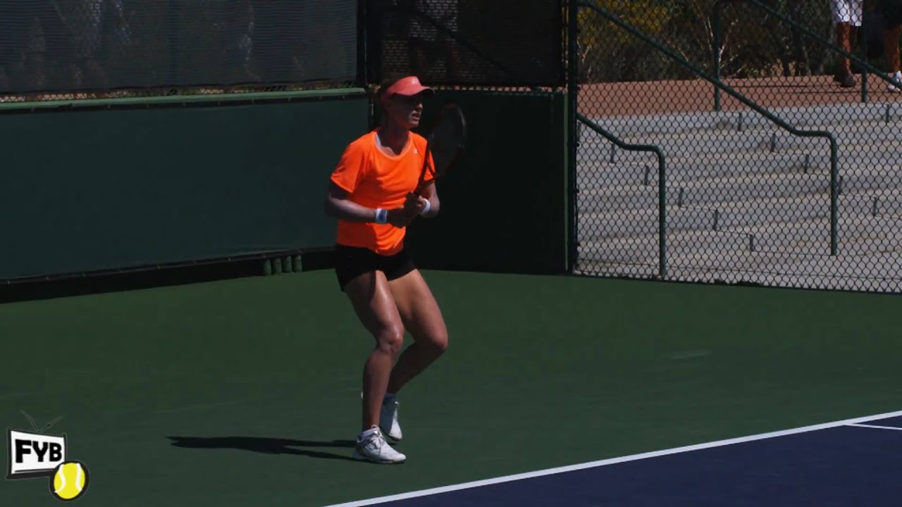 tenniswarehouse Elena Dementieva hitting forehands and backhands -- Indian Wells Pt. 12