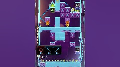 Lemmings. Level W 94-55. Walkthrough.