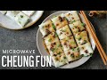 Microwave Mushroom Cheung Fun or Rice Noodle Rolls (Vegan) | Make Dimsum at Home!