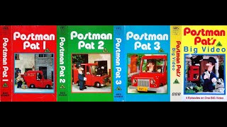 Postman Pat 1, Postman Pat 2, Postman Pat 3, Postman Pat's Big Video (1986-88 UK VHS)