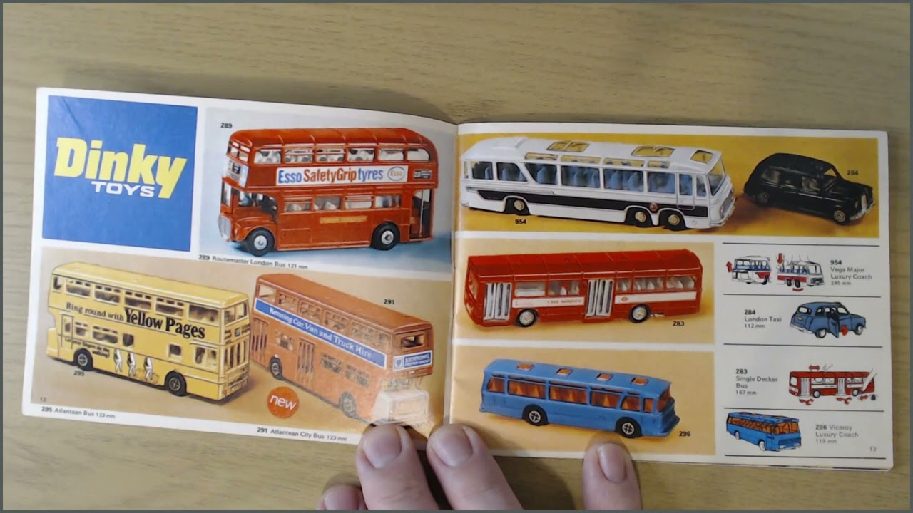 Dinky Die Cast Toys Catalogues Nos. 10 and 11 from 1974 and 1975 - Page Turn with Commentary