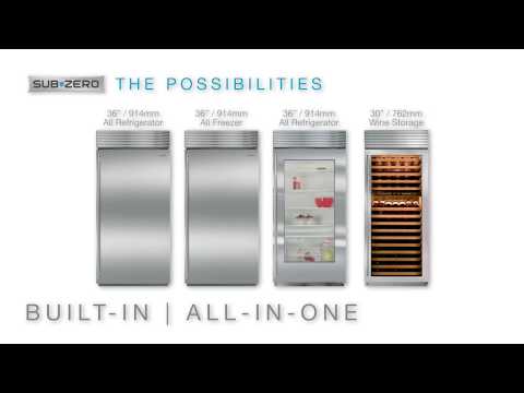 SubZero Refrigerator & Freezer Configurations | Built In, All In One, Wine Storage