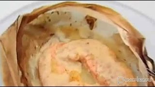 Запеченные стейки лосося с соусом