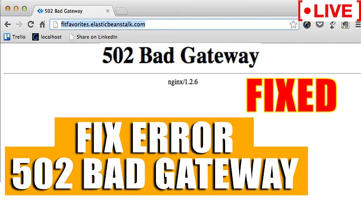 [🔴LIVE] How to Fix “502 Bad Gateway”Nginx Error?