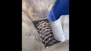 Efficient Crushing of Color Steel Tiles, Turning Waste into Treasure!   #shredder#WasteRecycling