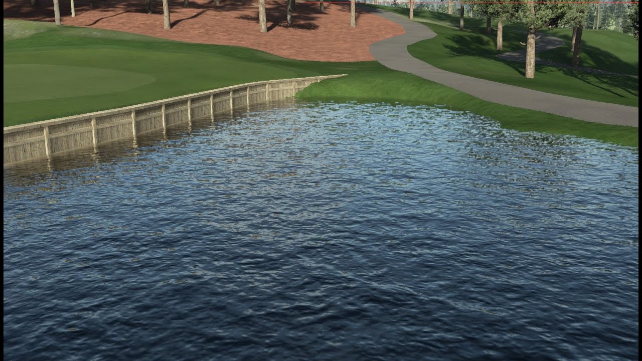 Water Hazards and Retaining Walls in PGA Tour 2k23 ... My Way
