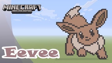 Minecraft: Pixel Art Tutorial and Showcase: Eevee (Pokemon)