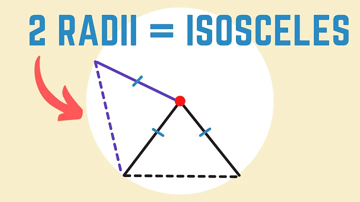 Why Two Radii Form an Isosceles Triangle | Circle Geometry