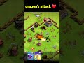 Dragonism in clash of clans 😁😂😂 coc dragon&#39;s attack 😅 #shorts #clashofclans #coc #2xSHOT