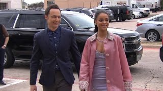 Rihanna, Jim Parsons Surprise Deserving Woman at 'Home' Premiere