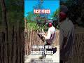 Wooden Fence Built Fast — Concrete Locks Each Post