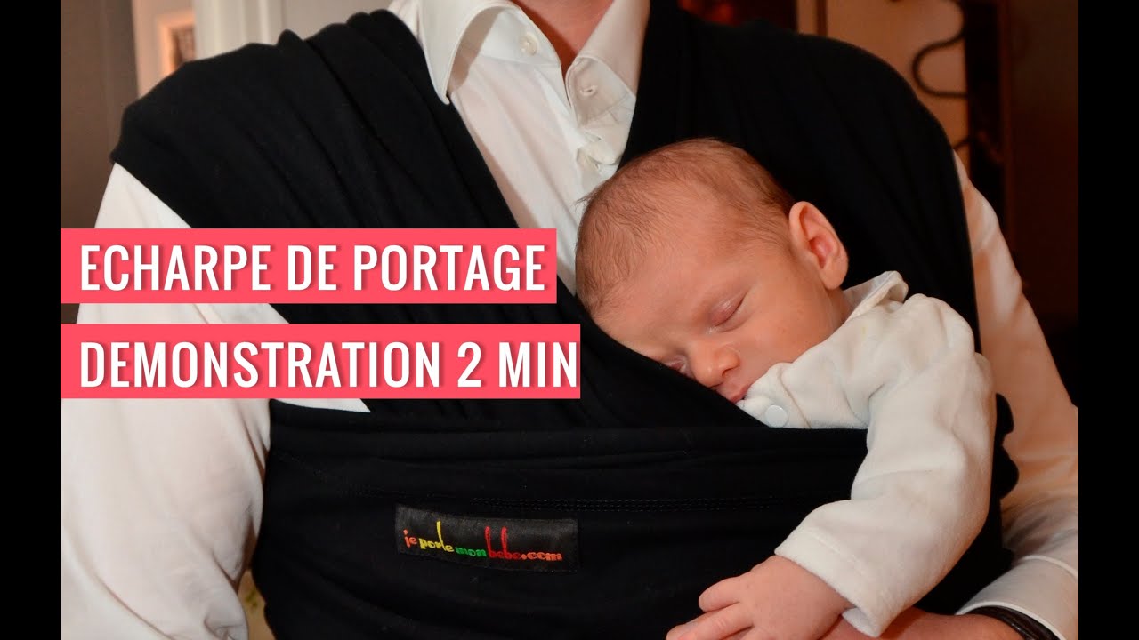 Echarpe De Portage Jpmbb Je Porte Mon Bebe Installation Ventrale En 2 Min Youtube