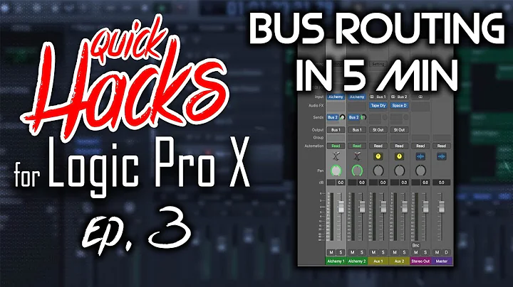 🔥 Quick Hacks for Logic Pro X Ep. 3 - Bus Routing/Bussing in Logic Pro X Explained in 5 min!