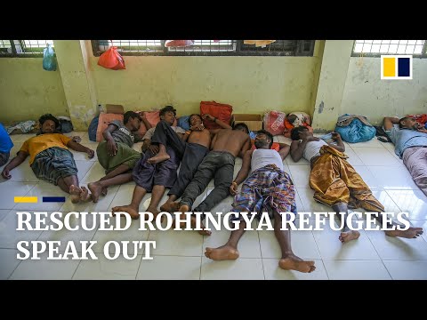 In Indonesia, rescued Rohingya refugees recount tales of being stranded at sea