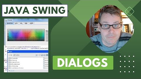 Swing dialogs