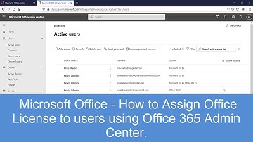 Microsoft Office - How to Assign Office License to users using Office 365 Admin Center.