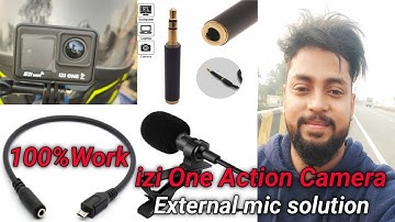 izi One Action Camera External Mic Solution || 100%Working💥💥🤫👌