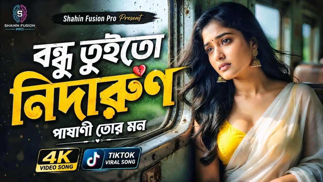 বন্ধু তুইতো নিদারুণ | Bondhu Tuito Nidarun | New Bangla Sad Song 2026 | Shahin Fusion Pro