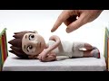 Sleeping boy Stop Motion cartoon for kids DibusYmas