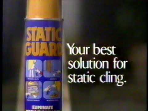 Vintage 1987 Static Guard, Eliminate Static Cling Electricity Spray,  Vintage Household Supplies, Advertising Prop 