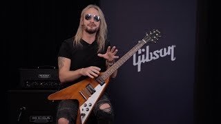 Richie Faulkner of Judas Priest Demos The Gibson New Flying V