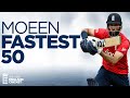 England RECORD! | Moeen Ali Smashes 52 Runs Off 18 Balls | Fastest T20I Half-Century