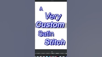 CUSTOM SATIN STITCH FOR EMBROIDERY | Ink/Stitch v3.0.0 #Shorts