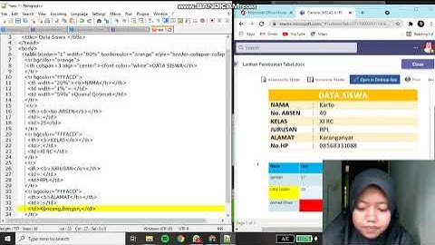 Tugas Membuat Tabel HTML PWPB