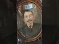 I buy things. I know it's worth more than I paid. #whatsitworth #antique rounded glass framed photo