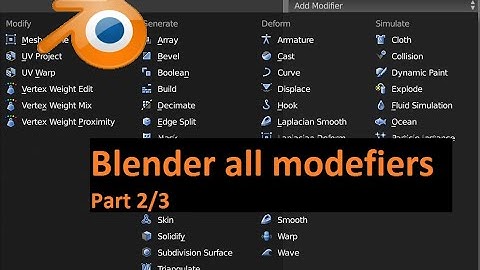 Blender all Modifier Explained (part 2/3)
