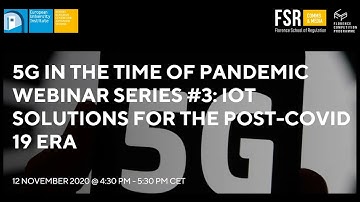 5G in the Time of Pandemic #3: IoT Solutions for the Post-COVID 19 Era