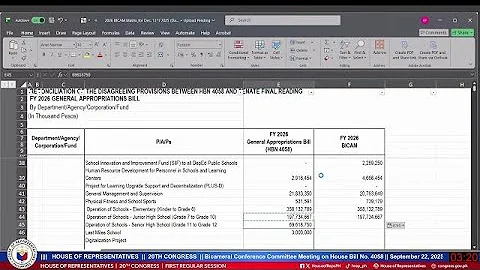 Bicameral Conference Committee Meeting on the Disagreeing Votes on House Bill No. 4058 (12/17/2025)