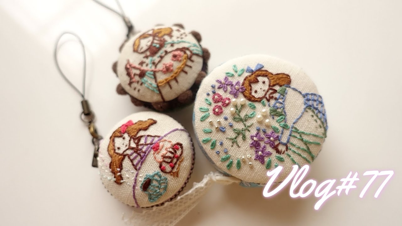 手仕事屋の日常】いろいろな手芸キット30点仕上げ丸い形の作品3点完成