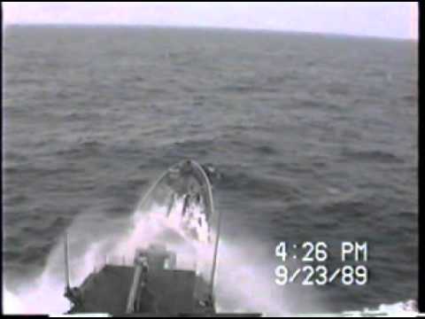 Rough Sea's to Japan USS Long Beach CGN 9 - YouTube